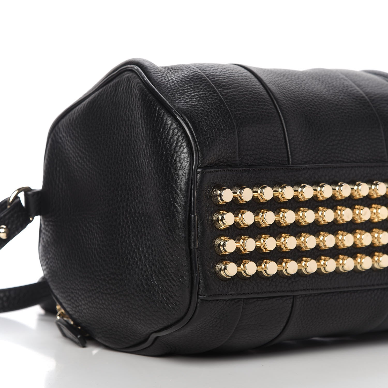 Alexander Wang Pebbled Lambskin Rockie Black Pale Gold Hardware 6 of 9