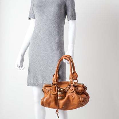 Chloe Leather Paddington Satchel Whiskey 2 of 9