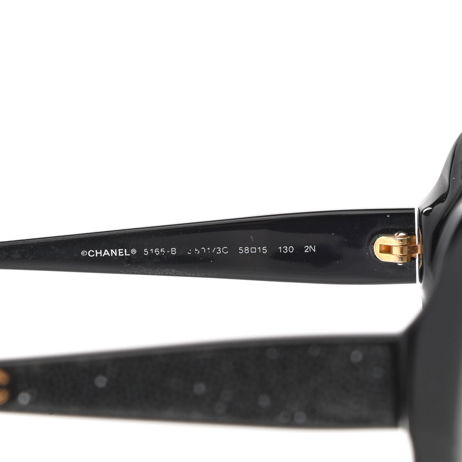 Chanel Acetate CC Sunglasses 5165-B Black 5 of 9