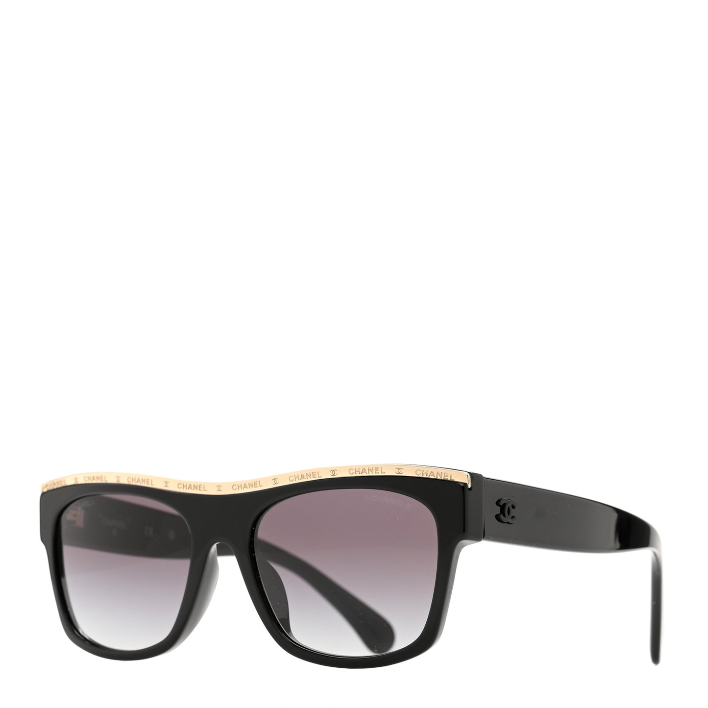 Acetate Square Sunglasses 71505-A Black Grey
