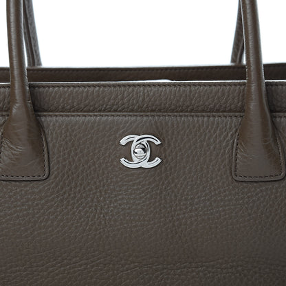 Chanel Calfskin Small Cerf Executive Shopper Tote Brown 10 of 13