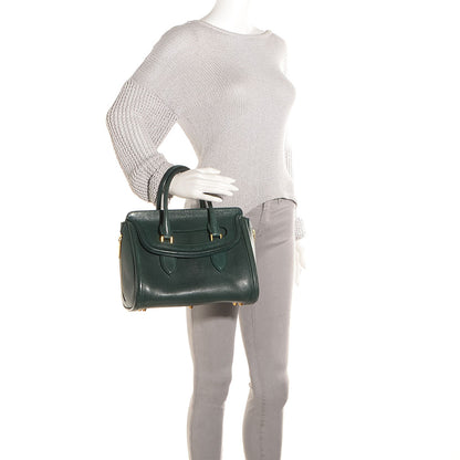 Alexander McQueen Leather Small Heroine Dark Green 2 of 7