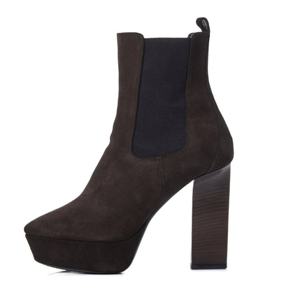 Saint Laurent Suede Vika 95 Chelsea Boot 39 Haunting Green 1 of 12