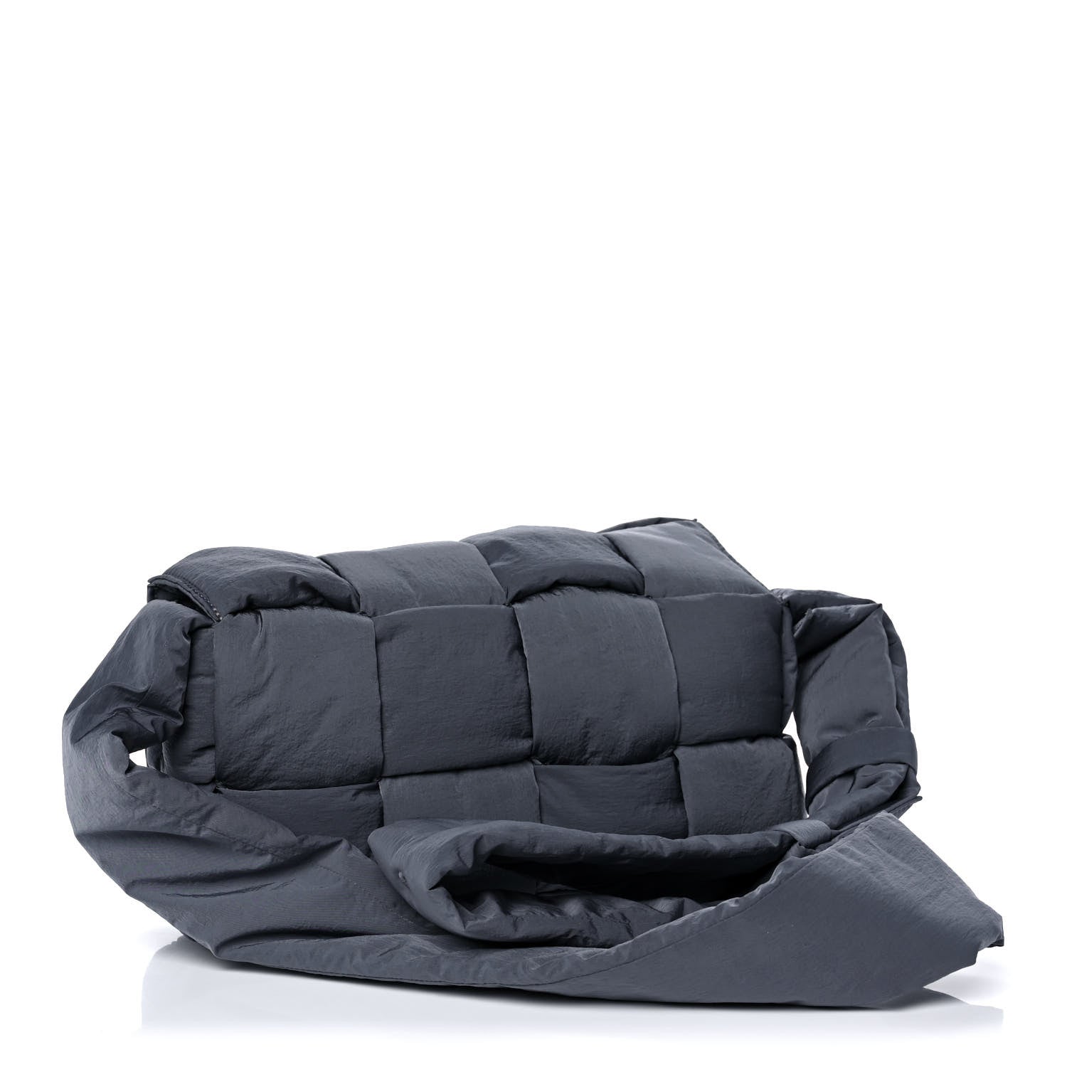 Bottega Veneta Nylon Intrecciato Padded Tech Cassette Bag Dark Grey 4 of 12