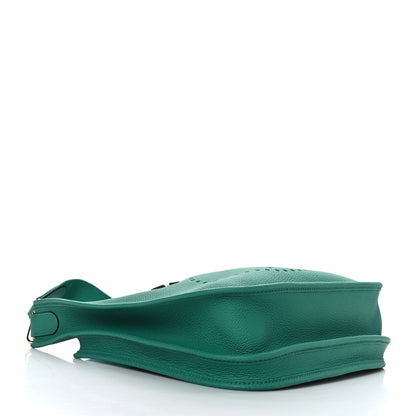 Hermes Taurillon Clemence Evelyne III PM Vert Jade 4 of 9