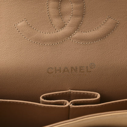 Chanel Lambskin Quilted Medium Double Flap Beige 8 of 9