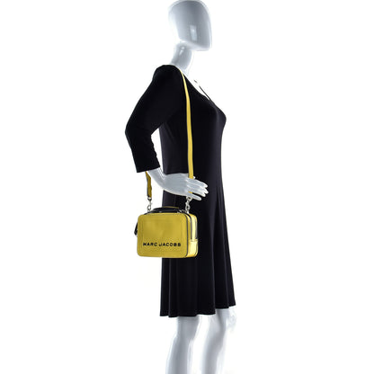 Marc Jacobs Calfskin Mini The Textured Box Bag Yellow 2 of 13