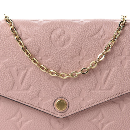 Louis Vuitton Empreinte Pochette Felicie Chain Wallet Rose Poudre 10 of 10