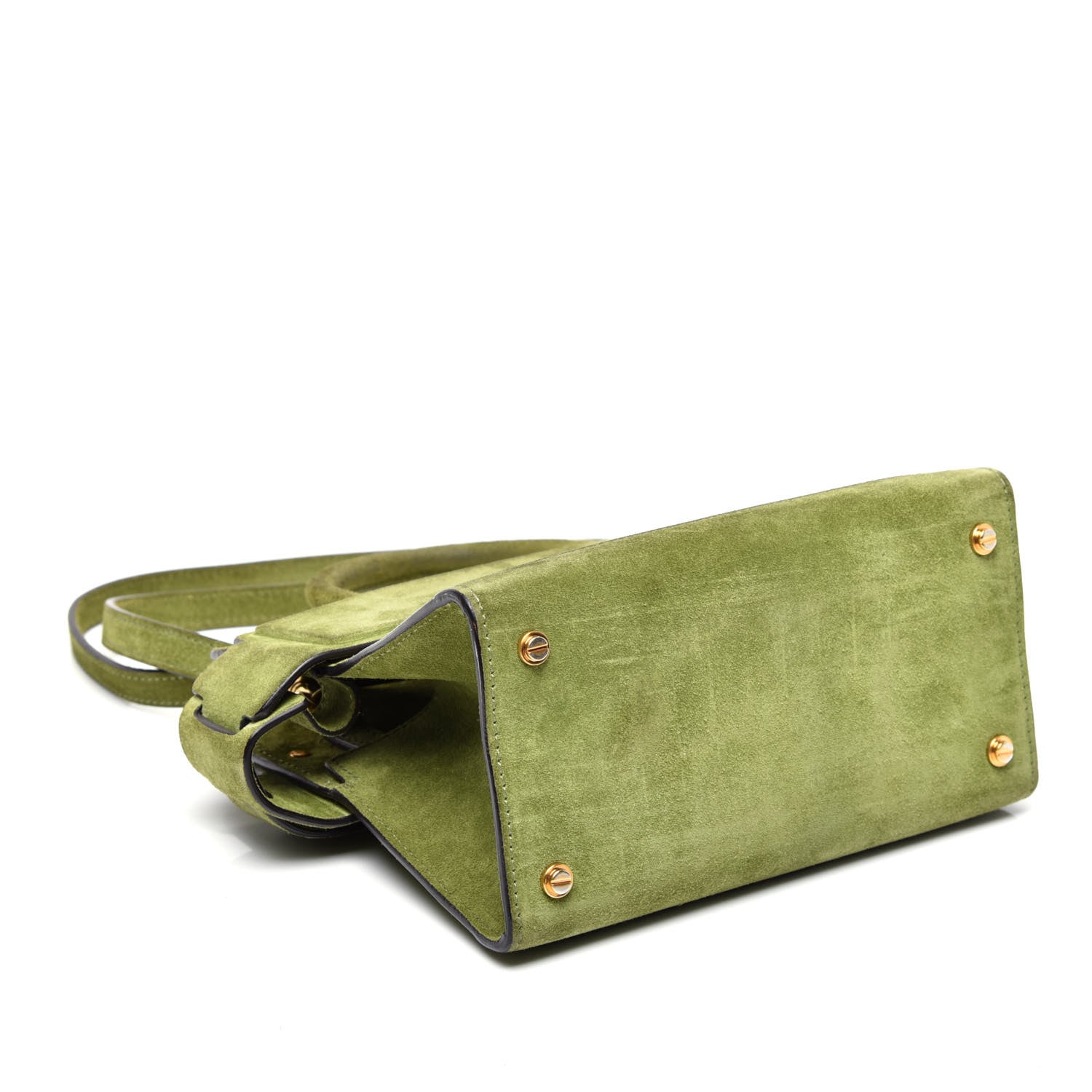 Givenchy Suede Calfskin Mini Horizon Satchel Olive 5 of 9