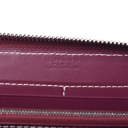Goyard Goyardine Matignon Zip Around GM Wallet Burgundy 6 of 7