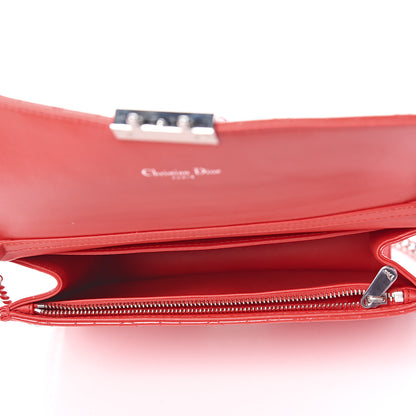 Christian Dior Patent Cannage Miss Dior Promenade Pouch Red 5 of 10