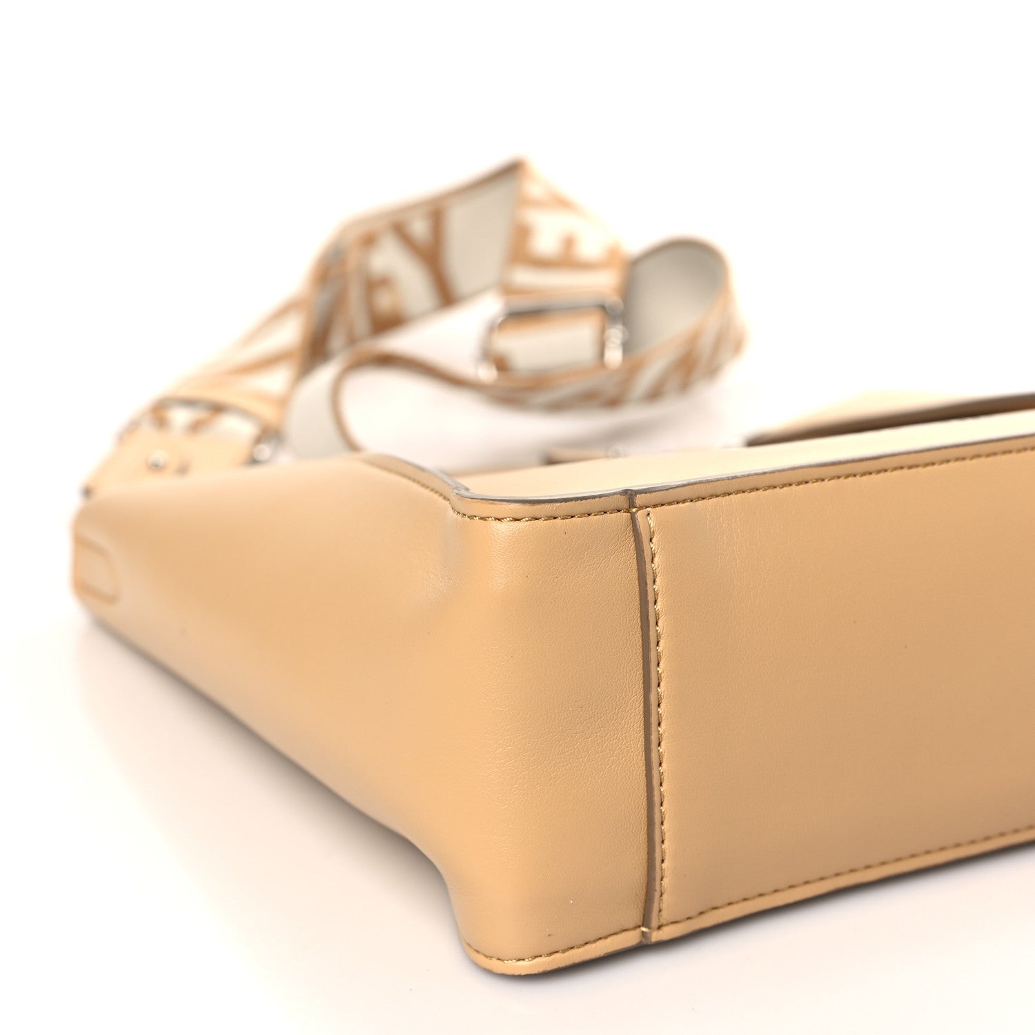 Stella McCartney Eco Alter Nappa Perforated Logo Mini Crossbody Natural 7 of 9