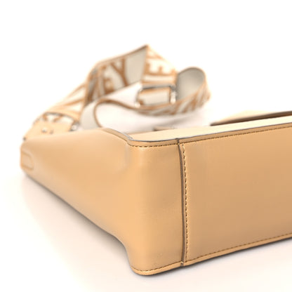Stella McCartney Eco Alter Nappa Perforated Logo Mini Crossbody Natural 7 of 9