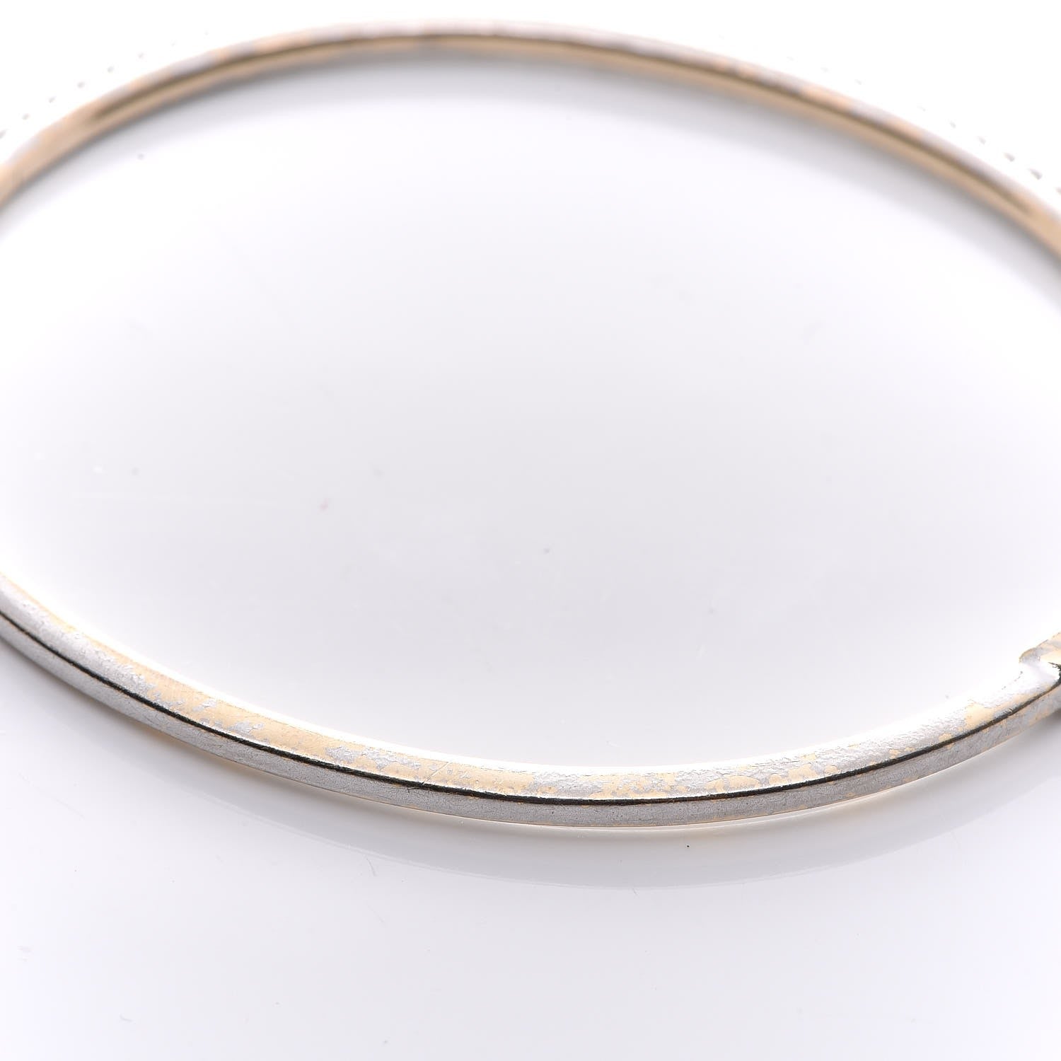 Tiffany 18K White Gold Diamond Metro Hinged Bangle 10 of 10