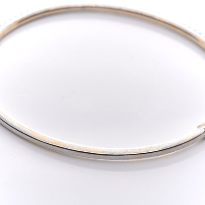 Tiffany 18K White Gold Diamond Metro Hinged Bangle 10 of 10