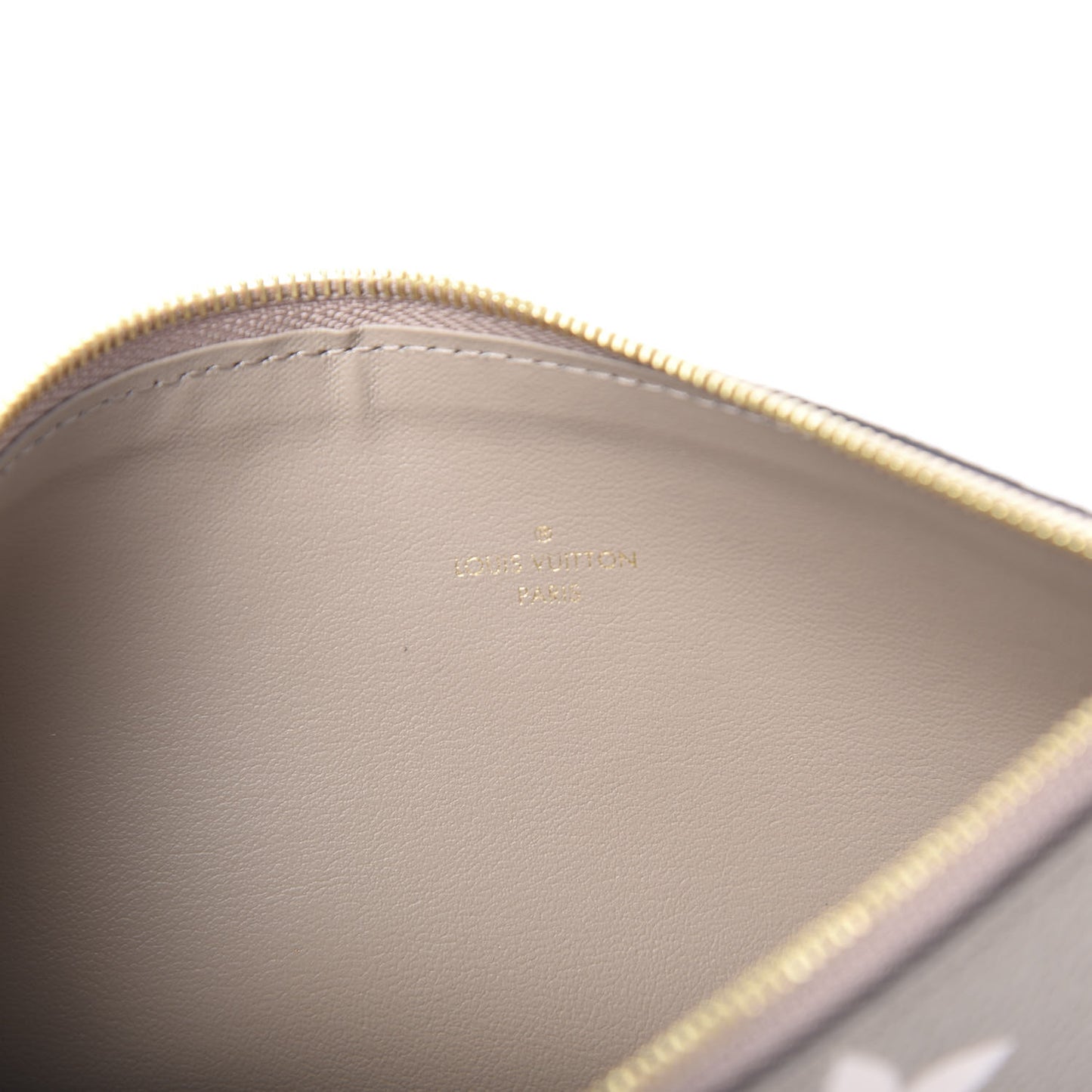 Empreinte Monogram Giant Pochette Felicie Zippered Insert Tourterelle Creme