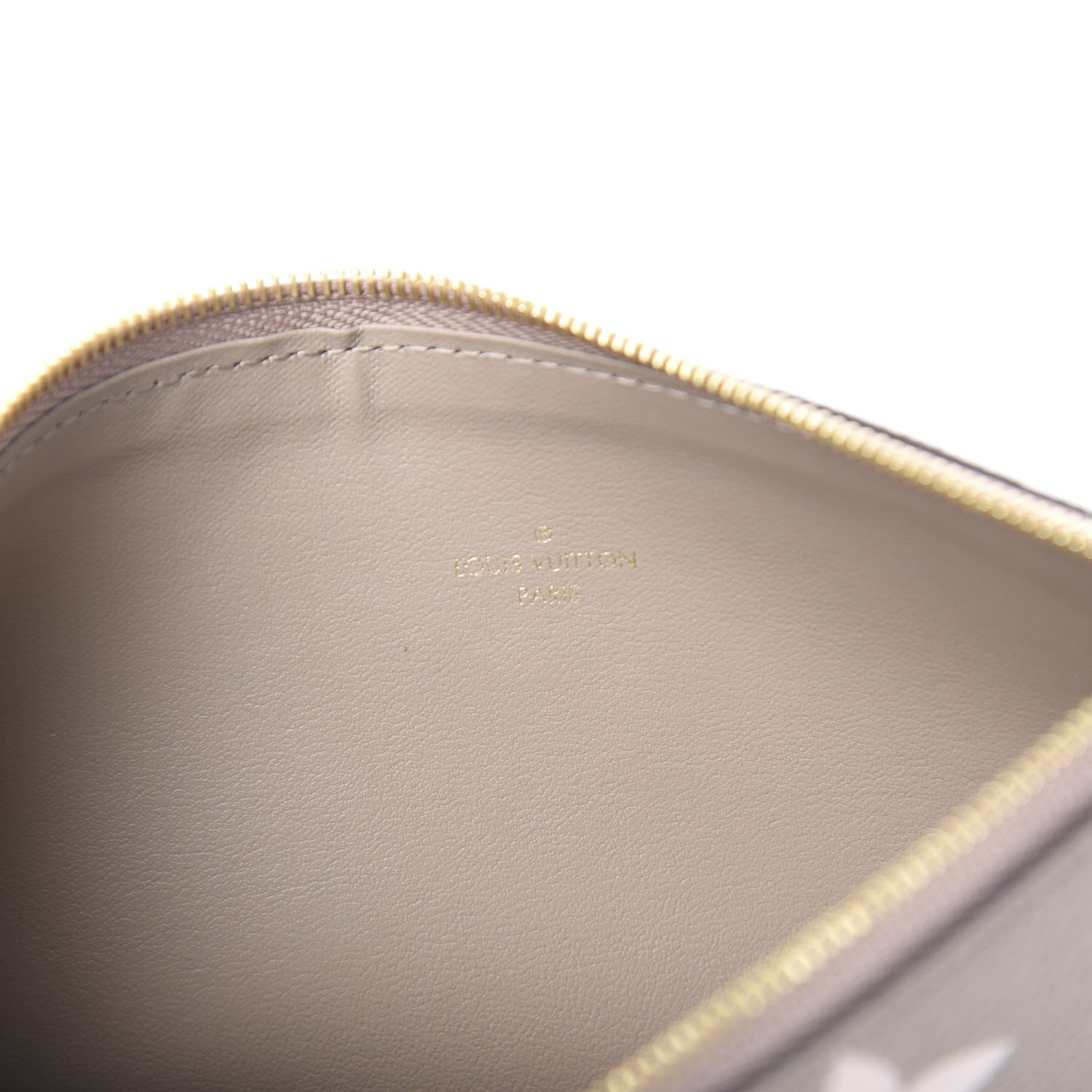 Louis Vuitton Empreinte Monogram Giant Pochette Felicie Zippered Insert Tourterelle Creme 5 of 5