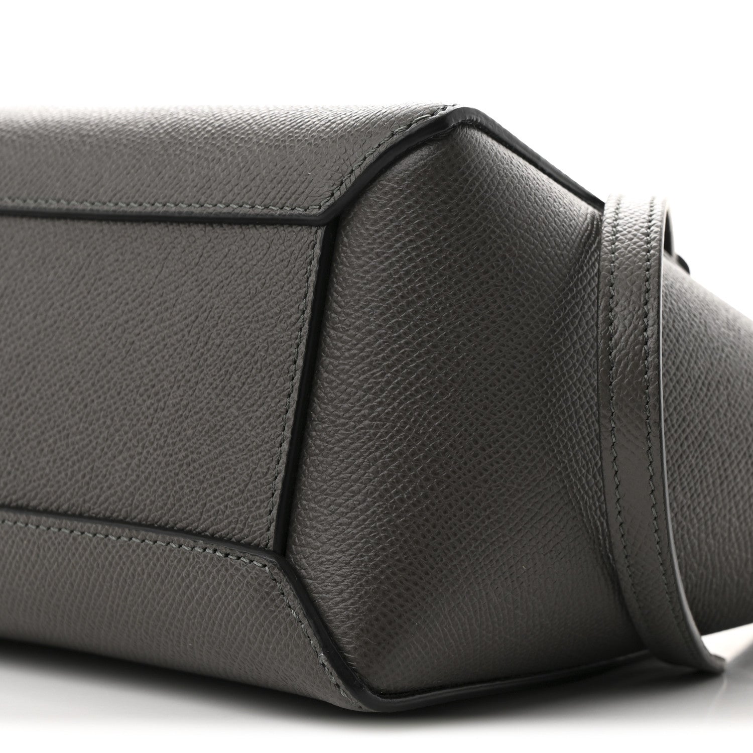 Celine Grained Calfskin Nano Belt Bag Grey 9 of 9