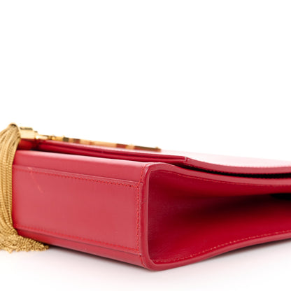 Saint Laurent Smooth Calfskin Medium Classic Monogram Kate Tassel Satchel Lipstick Red 11 of 11