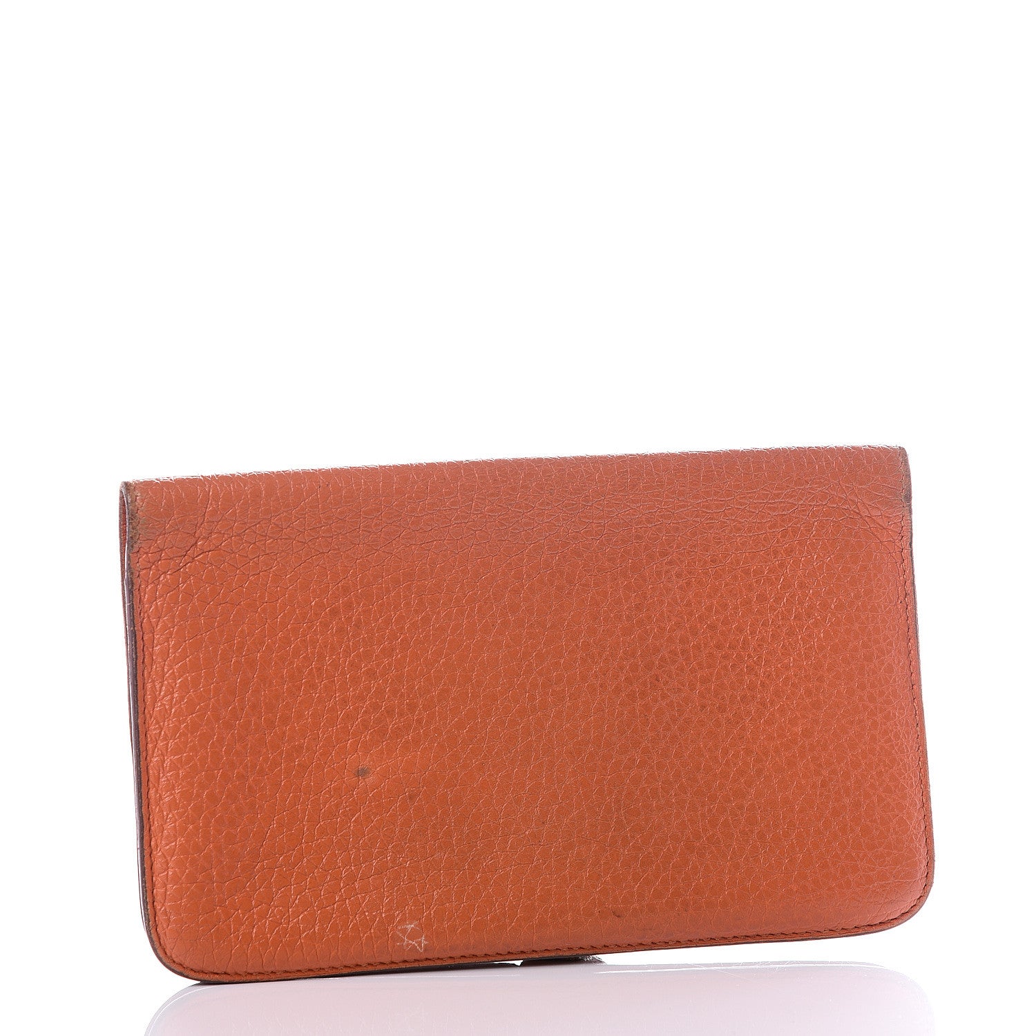 Hermes Togo Dogon Duo Wallet Orange 2 of 12