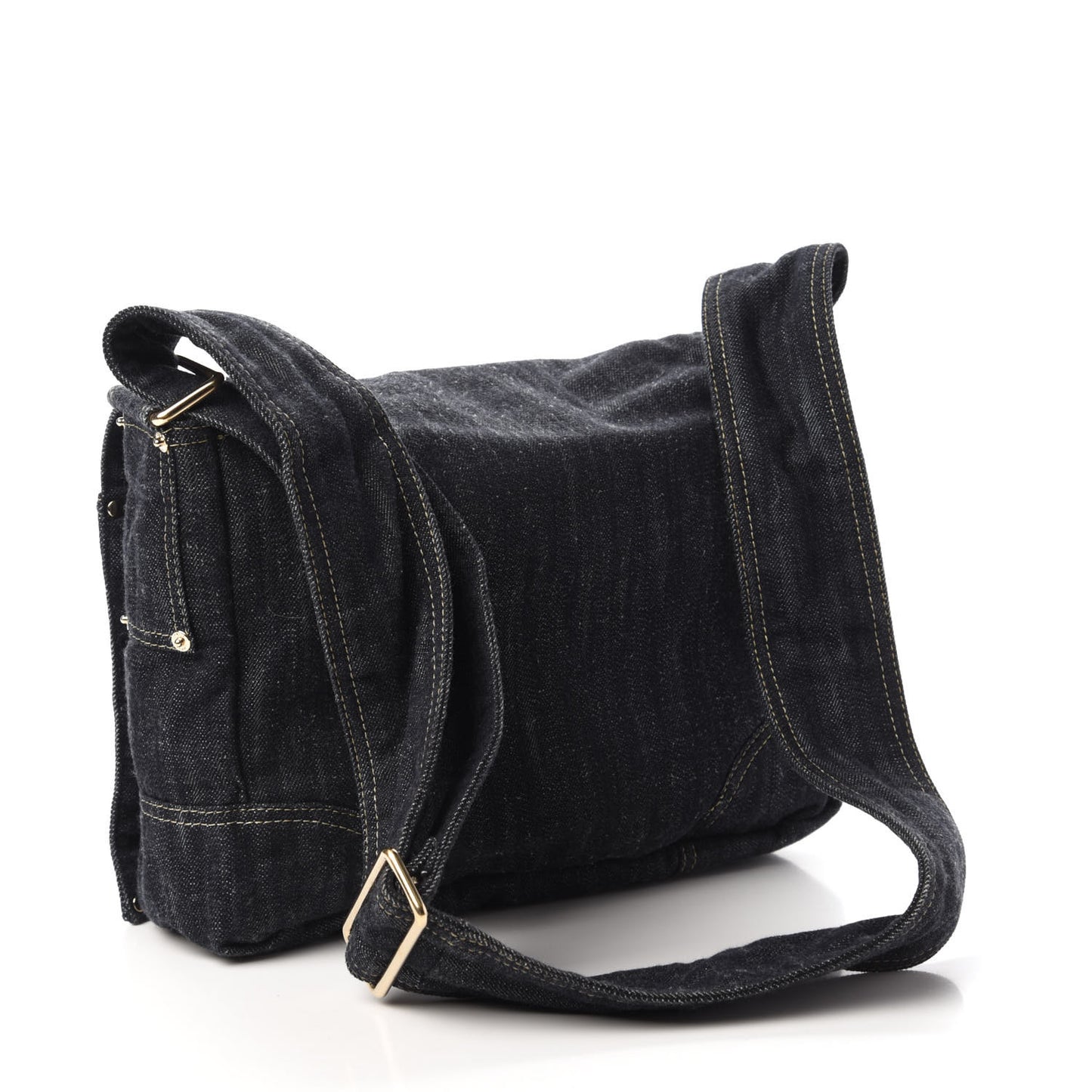 Denim CC Messenger Bag Blue