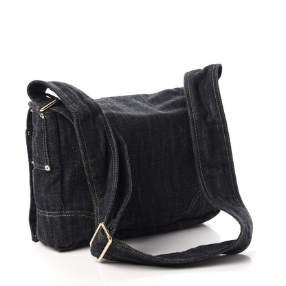 Chanel Denim CC Messenger Bag Blue 3 of 12