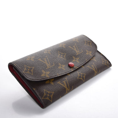 Louis Vuitton Monogram Emilie Wallet Red 4 of 7