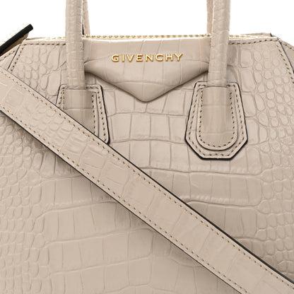 Givenchy Calfskin Crocodile Embossed Mini Antigona Dune 8 of 12