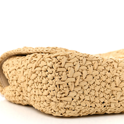 Saint Laurent Raffia Monogram Medium Jamie Natural Avorio 9 of 11