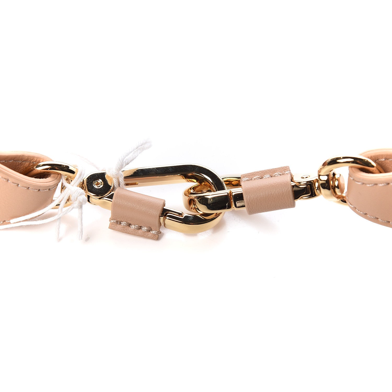 Chloe Calfskin Silk Little Horses Scarf Strap Tan 4 of 4