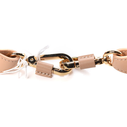 Chloe Calfskin Silk Little Horses Scarf Strap Tan 4 of 4