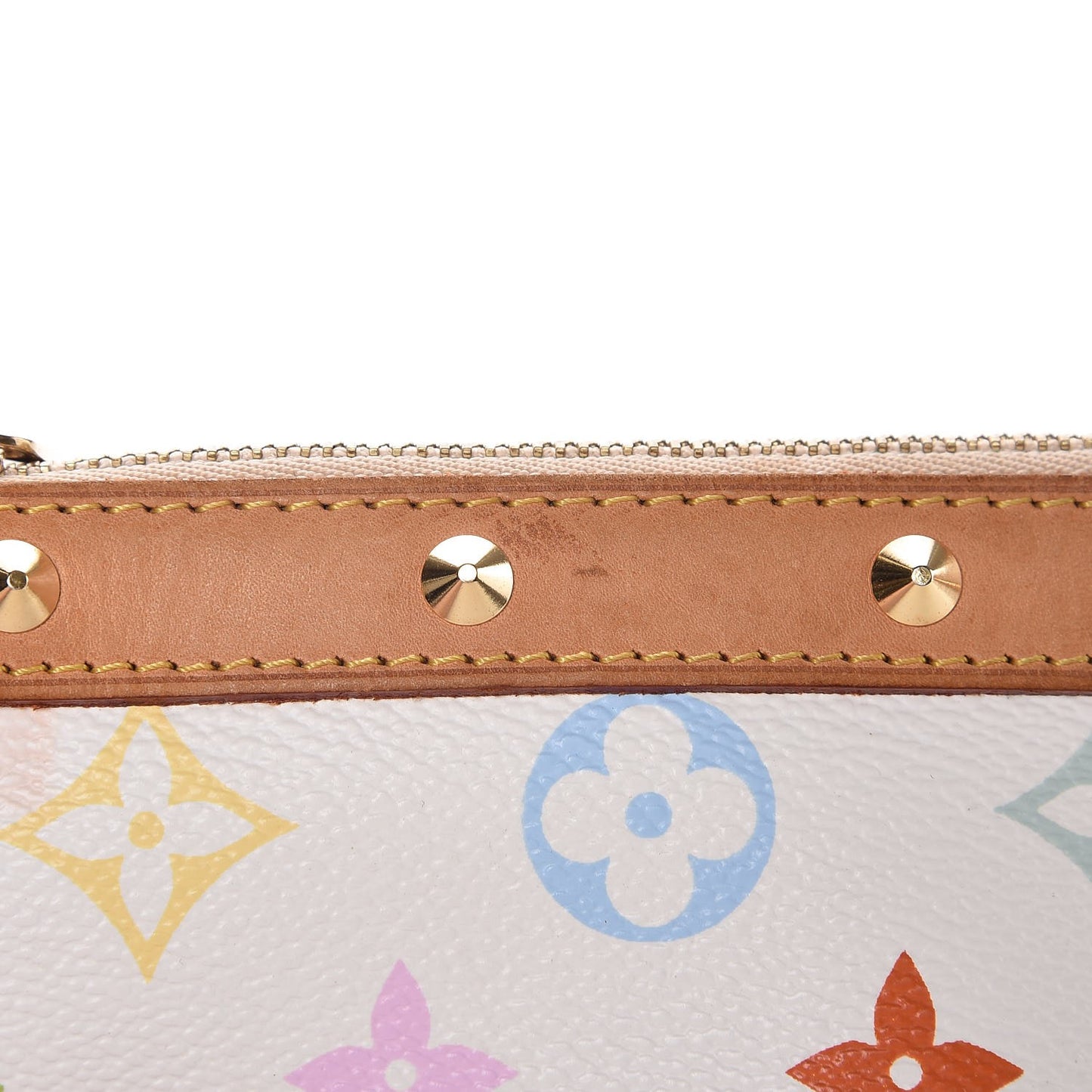 Monogram Multicolor Pochette Accessories White