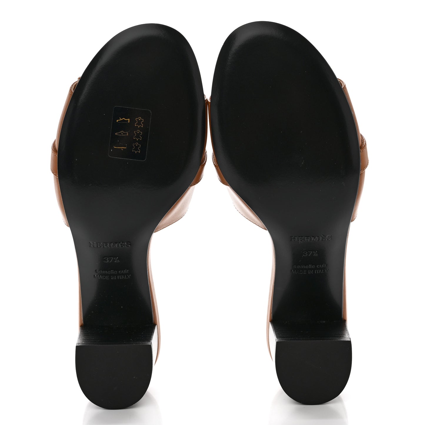 Calfskin Gigi 50 Sandals 37.5 Naturel