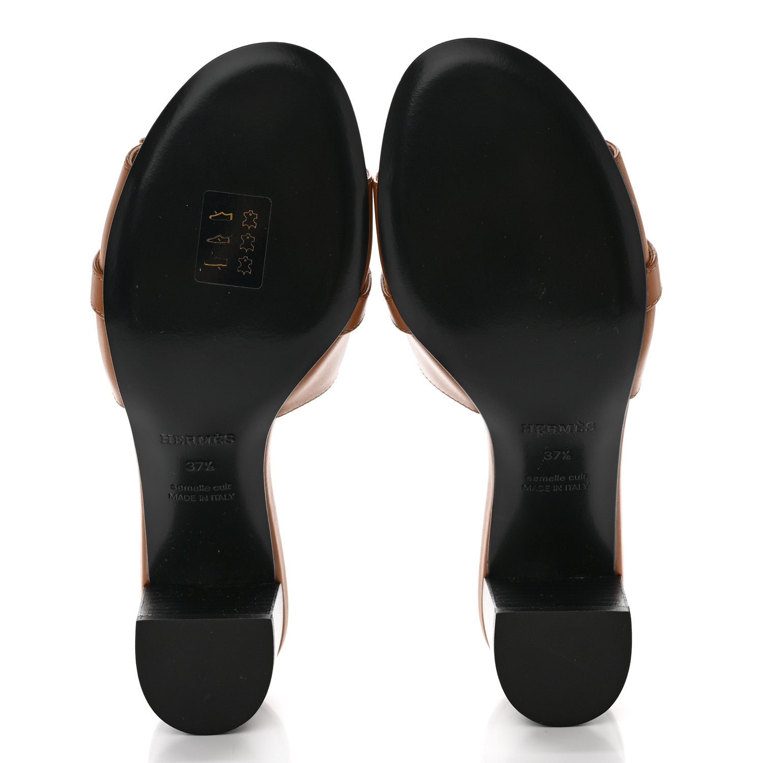 Hermes Calfskin Gigi 50 Sandals 37.5 Naturel 5 of 18
