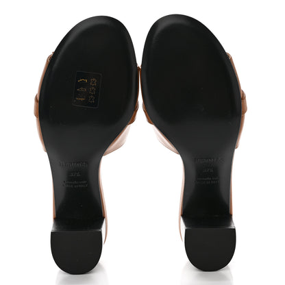 Hermes Calfskin Gigi 50 Sandals 37.5 Naturel 5 of 18