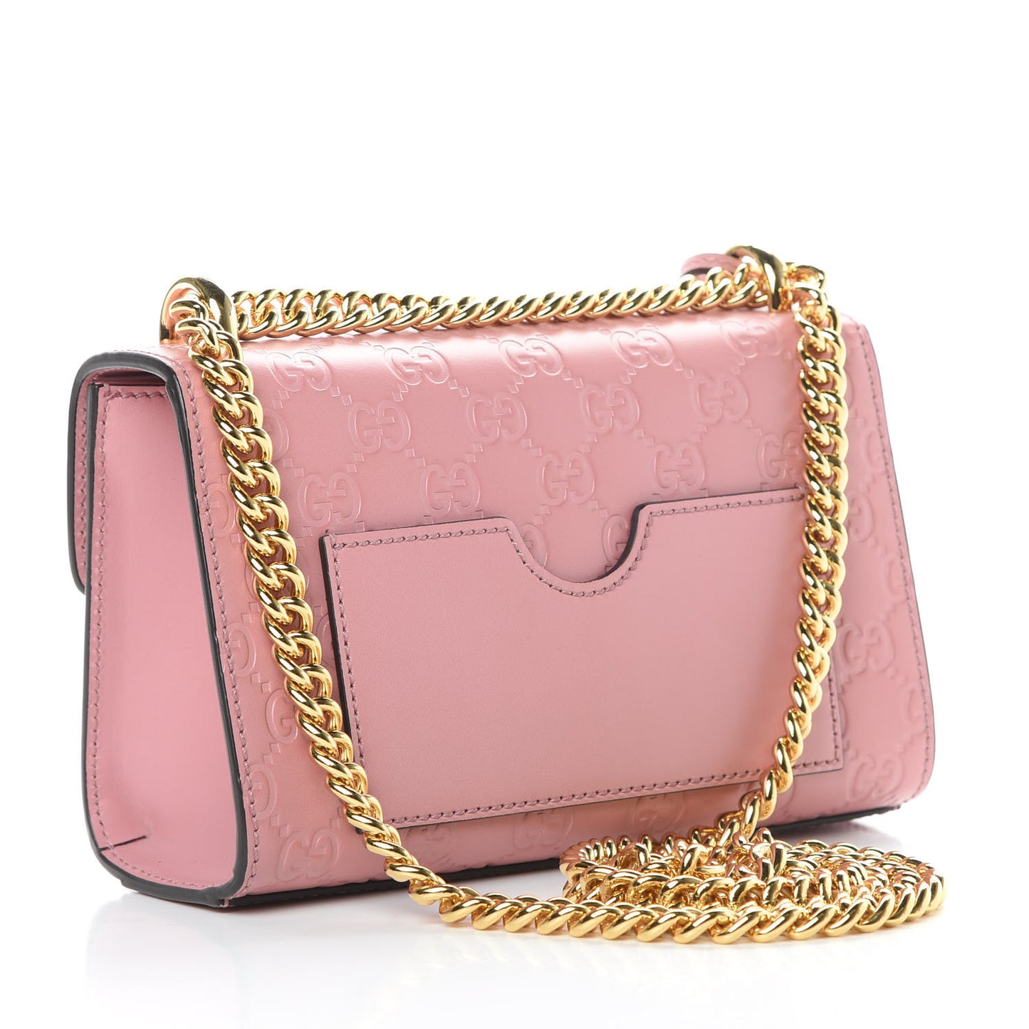 Guccissima Small Padlock Shoulder Bag Rose Baby Candy