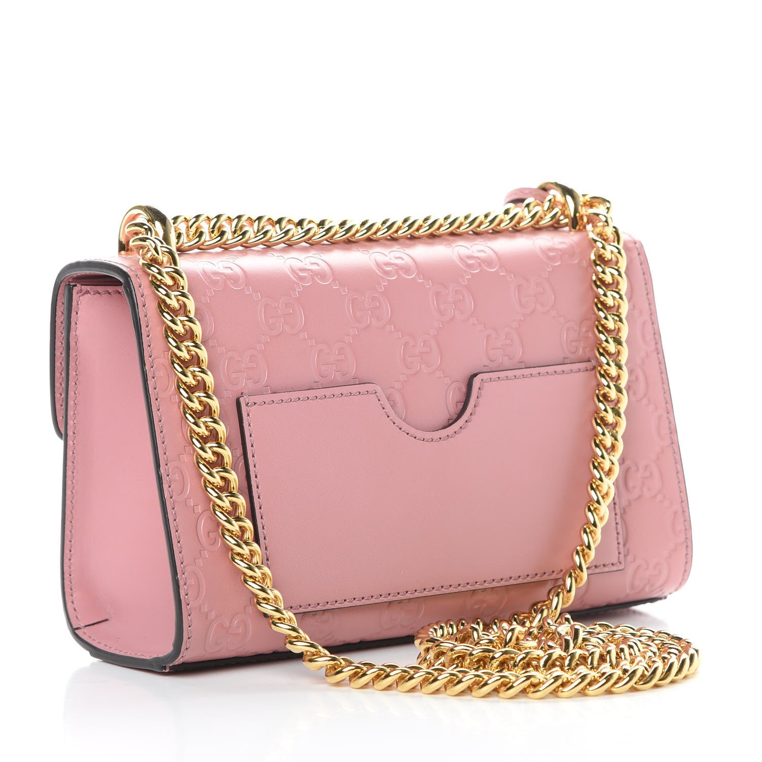 Gucci Guccissima Small Padlock Shoulder Bag Rose Baby Candy 3 of 11
