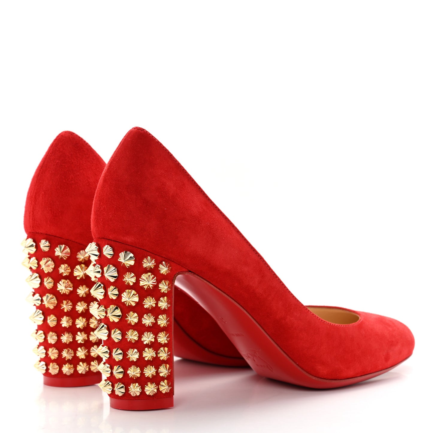 Veau Velours Marimalus Stud Spikes 85 Pumps 37 Loubi