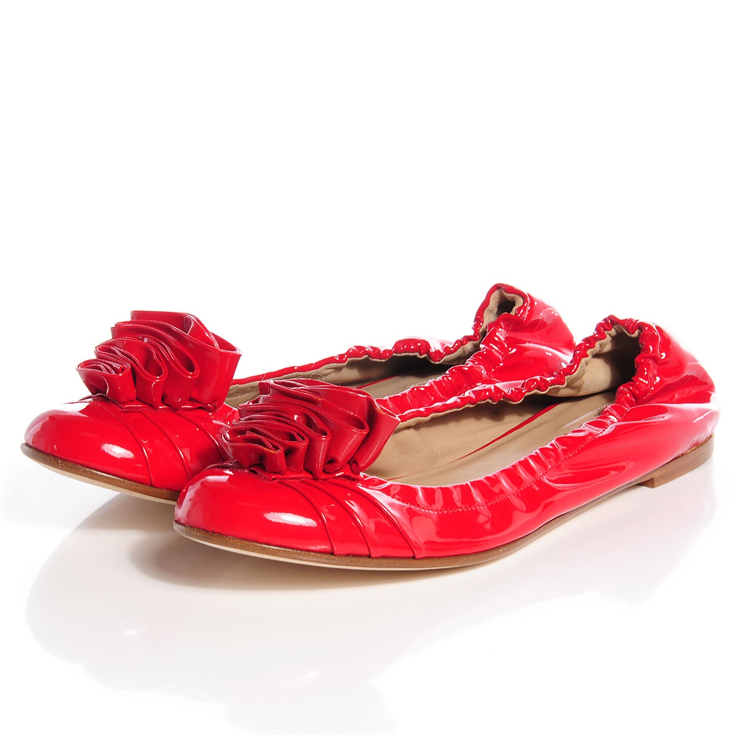 Patent Ballet Flats 40 Red