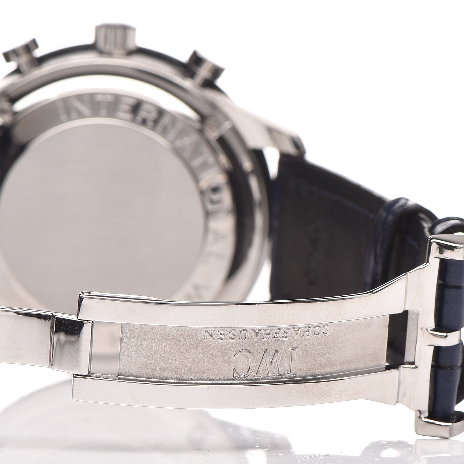 IWC Stainless Steel Alligator 41mm Portuguese Chronograph Automatic Watch IW371446 6 of 12