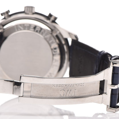 IWC Stainless Steel Alligator 41mm Portuguese Chronograph Automatic Watch IW371446 6 of 12