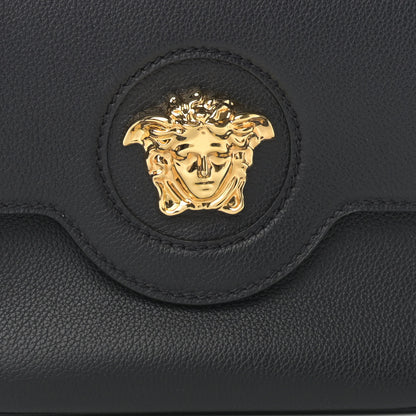 Versace Calfskin Medusa Crossbody Bag Black 7 of 10