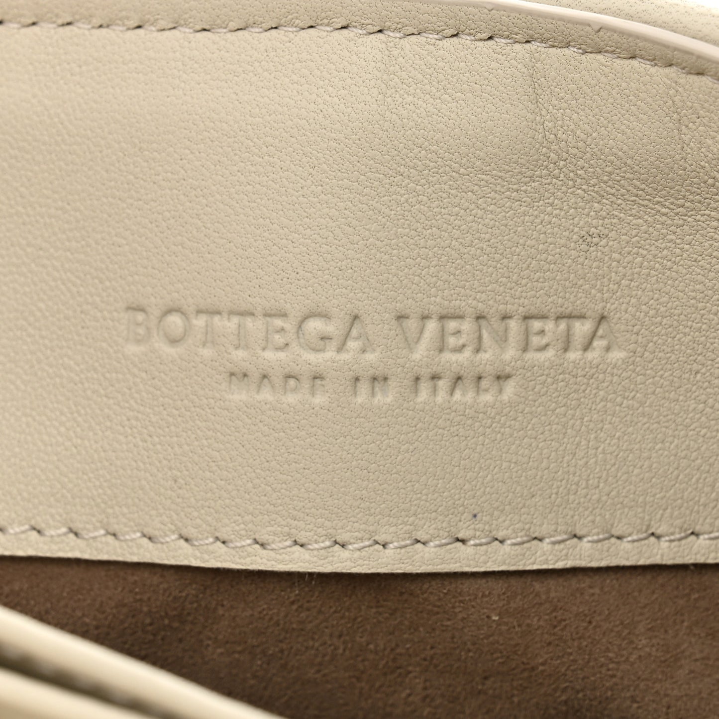 Nappa Intrecciato Baby Olimpia Shoulder Bag Chalk
