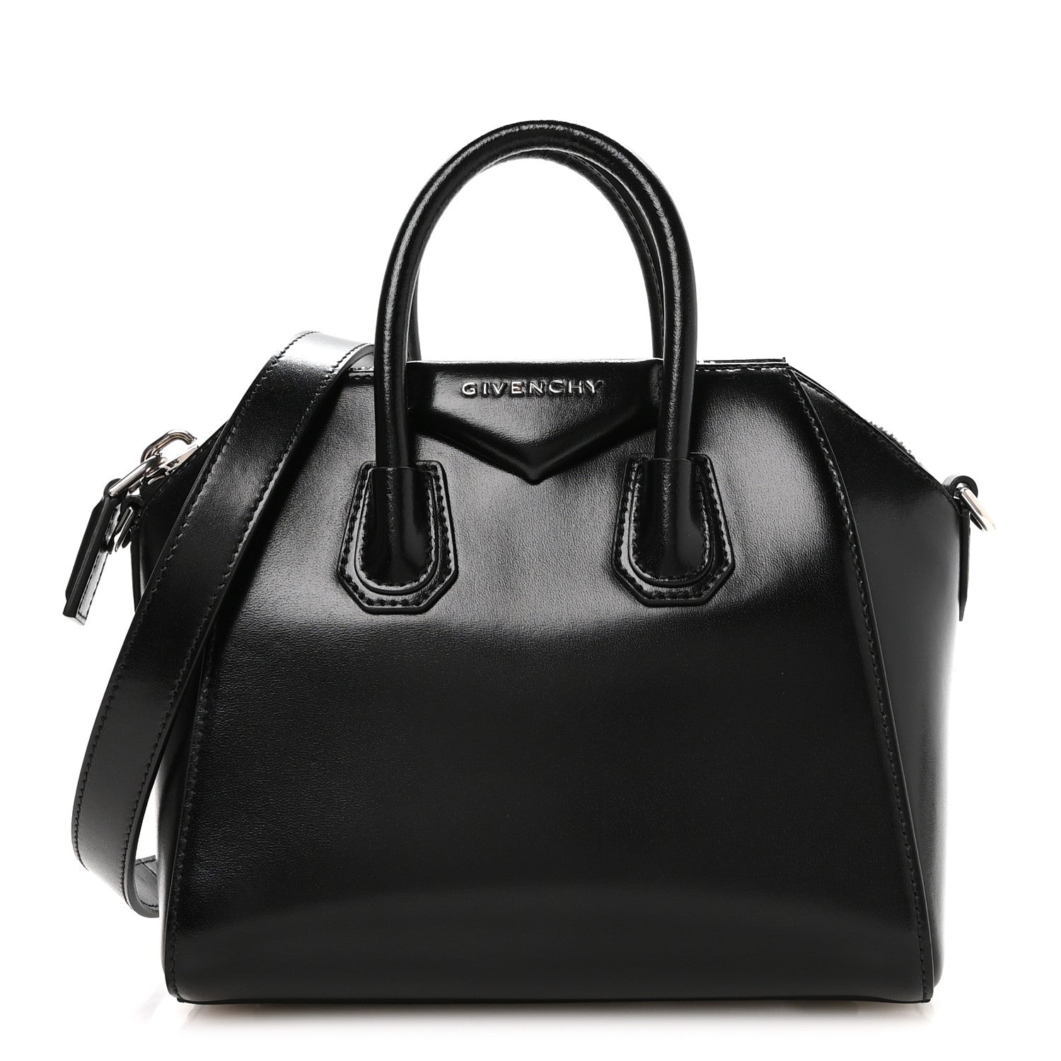 Givenchy Shiny Lord Calfskin Mini Antigona Black 1 of 10