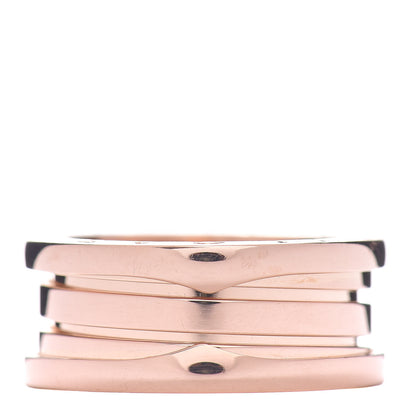 Bulgari 18K Rose Gold B.Zero1 Three-Band Ring 53 6.25 1 of 5