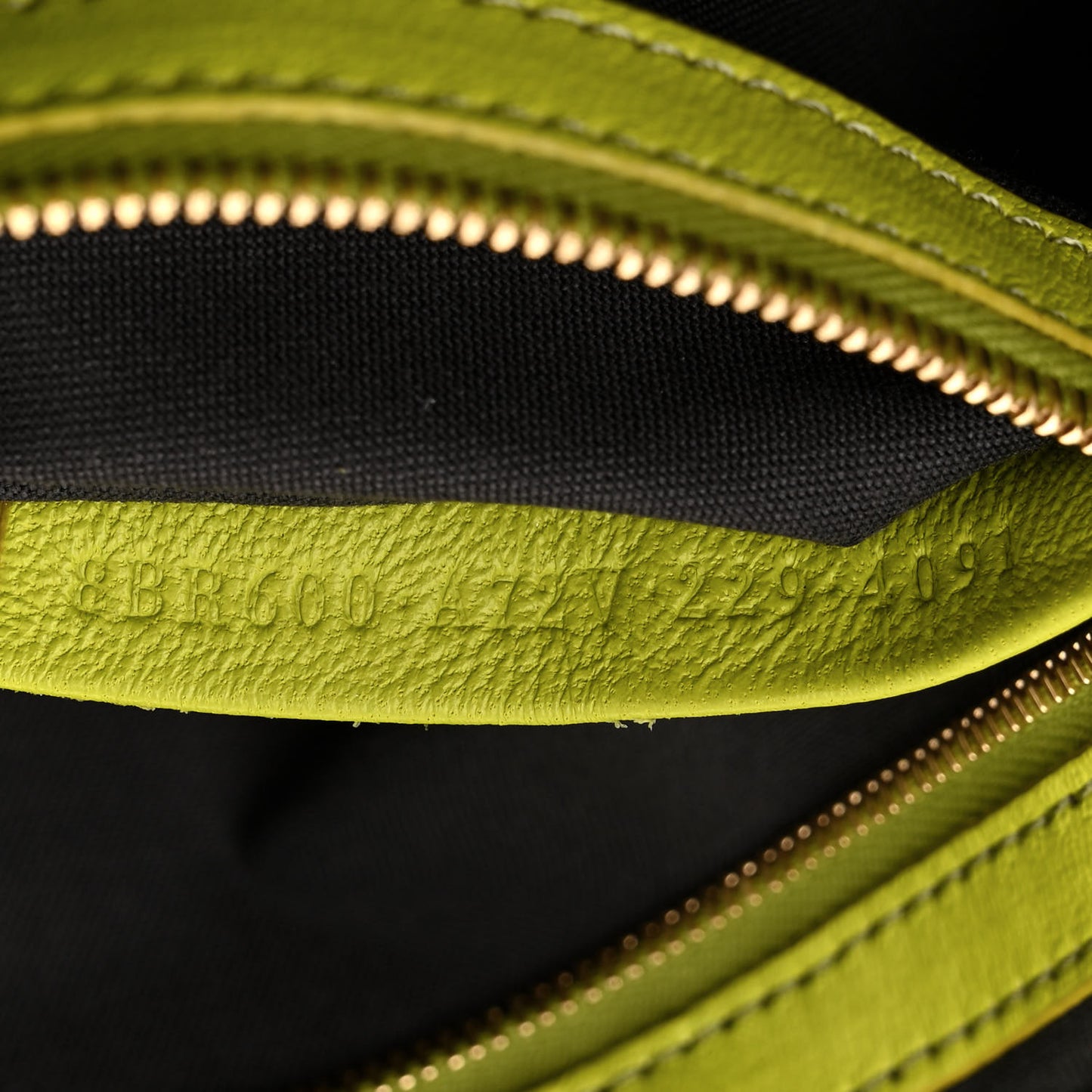 Nappa FF 1974 Embossed Baguette Wasabi