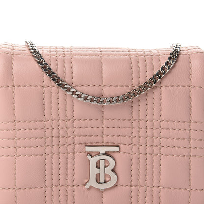 Burberry Lambskin Quilted Micro Lola Bag Blush Pink 10 of 10