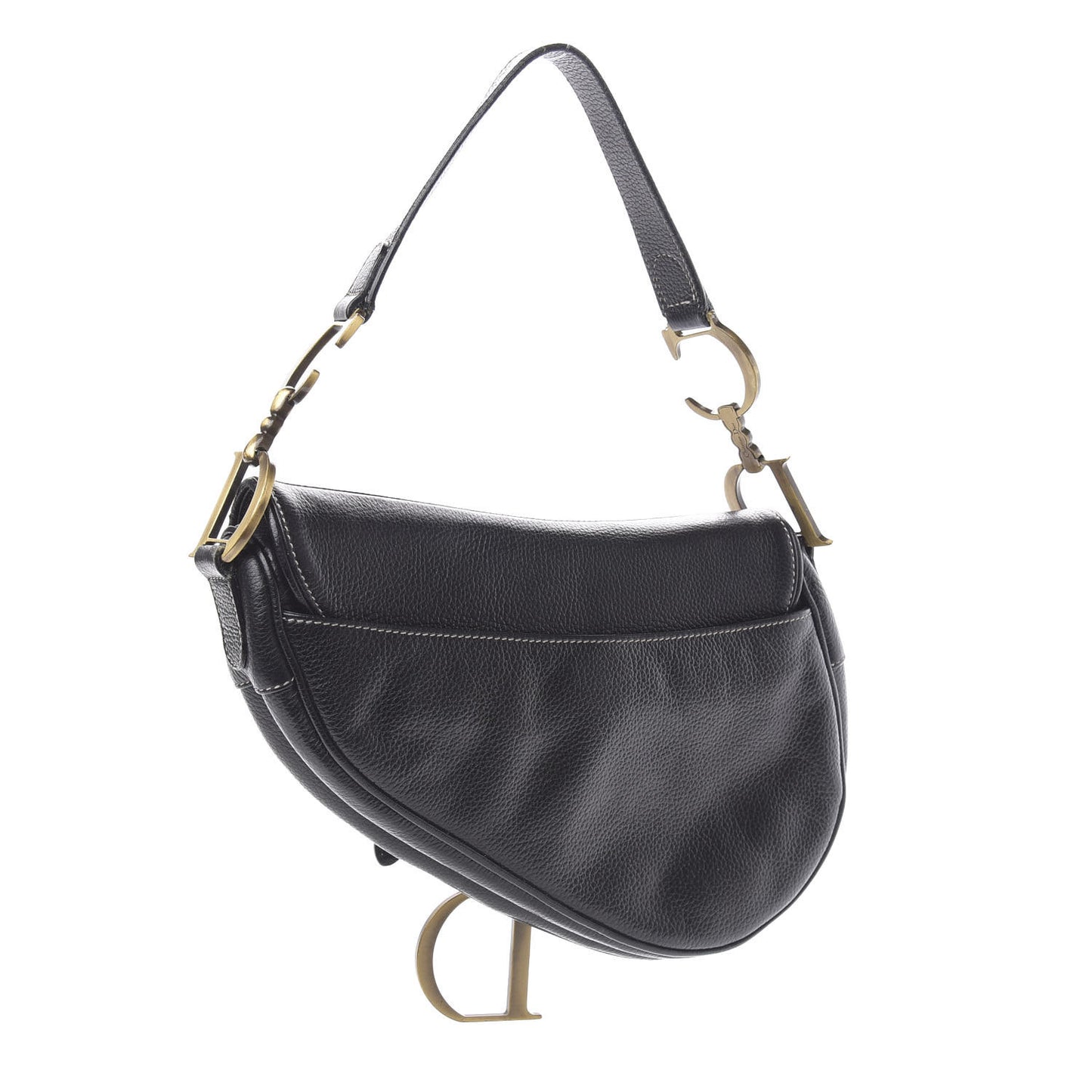 Calfskin Saddle Bag Black