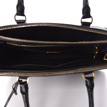 Prada Saffiano Medium Galleria Double Zip Tote Black 7 of 12