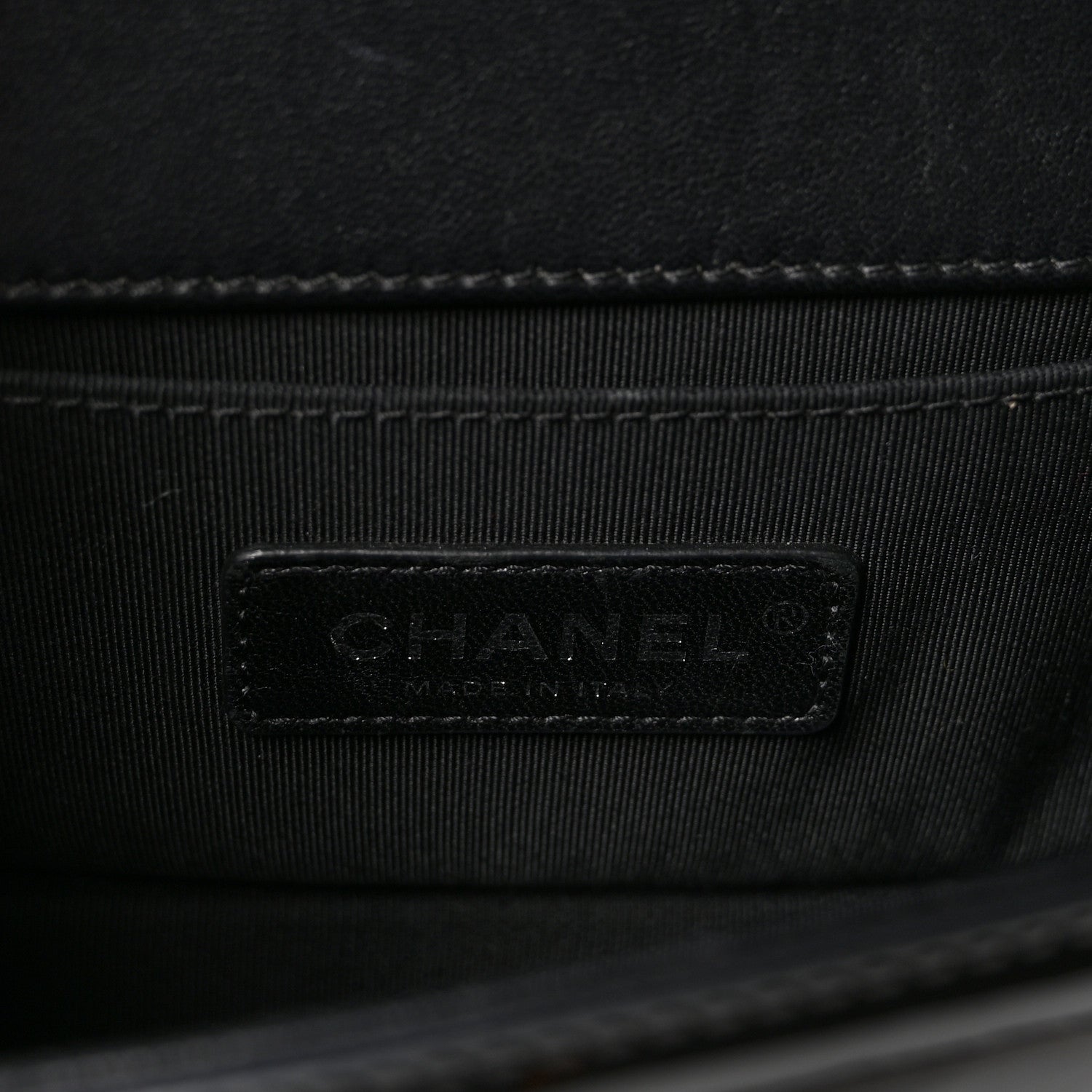 Chanel Patent Glitter PVC Chevron Quilted Small Boy Flap Black Silver 6 of 10